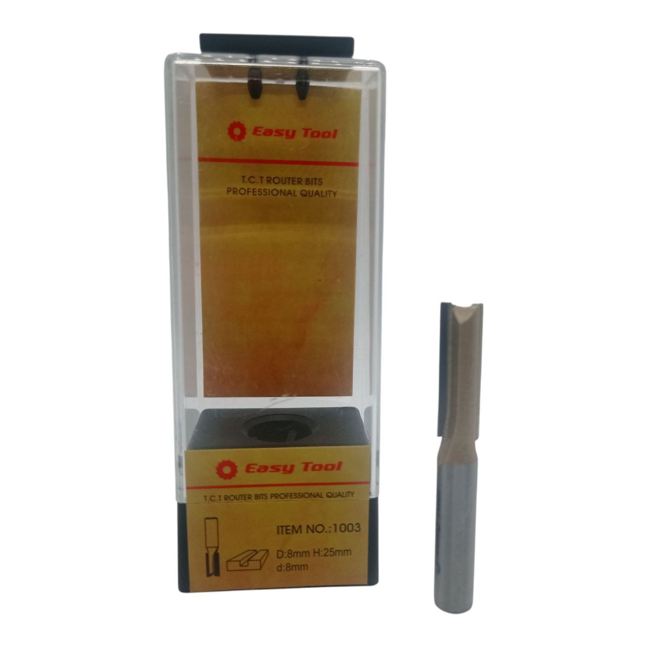 Easy-Tool-1003-8-1 Фреза Easy Tool 1003 D8 h25 d8 Пазова пряма - Зображення 1