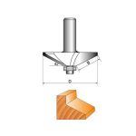 Коническая фреза с подшипником Sekira D53 h16 d8 Угол 60° — изображение 2