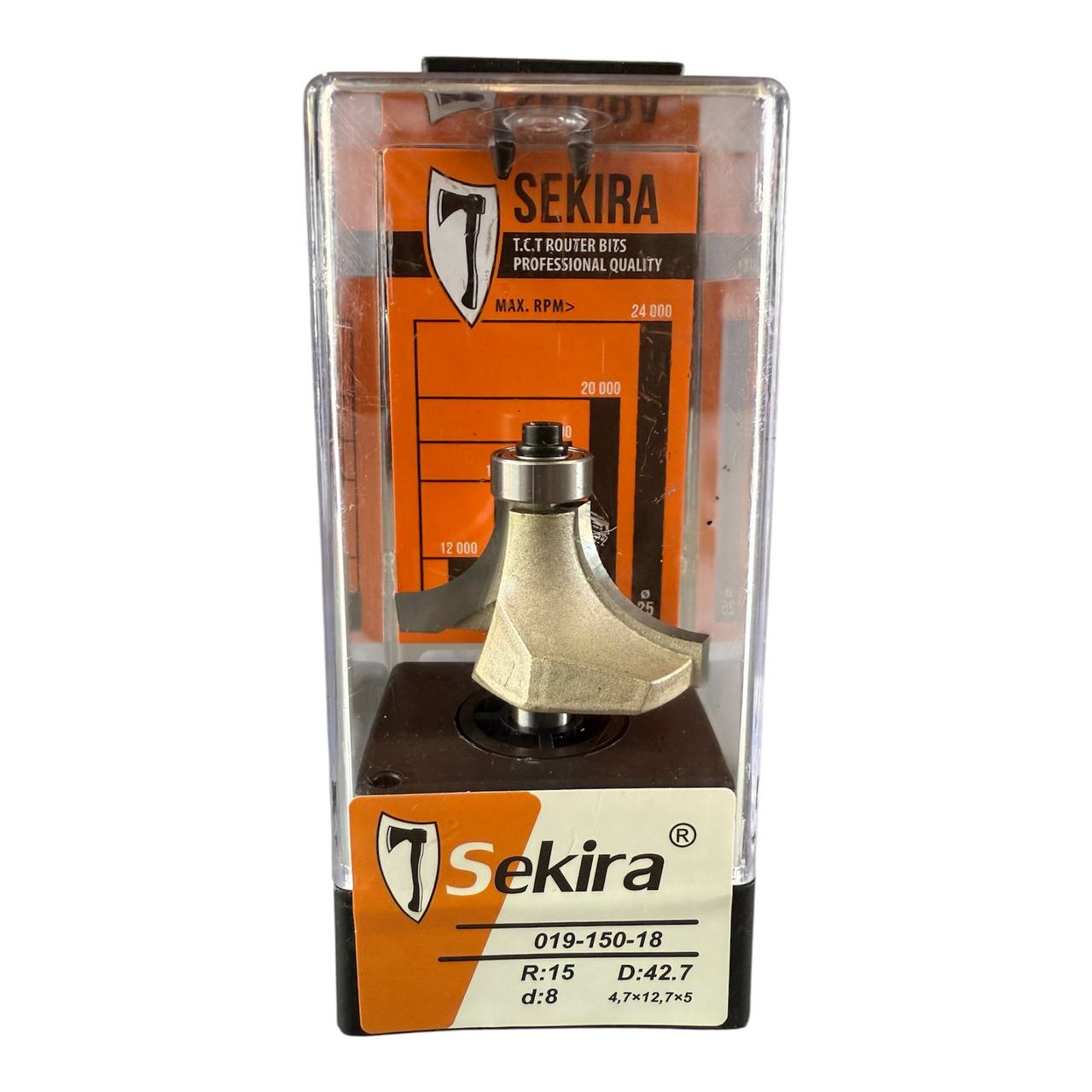 Sekira-18-019-150-R15 Фреза Радіусна R15 D42.7 h21 d8 - Sekira 18-019-150 - Зображення 1