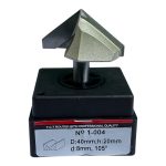 Фреза 105° V-подобная VATZO 1004 D40 d8 h20 z2 TL60 — изображение 4