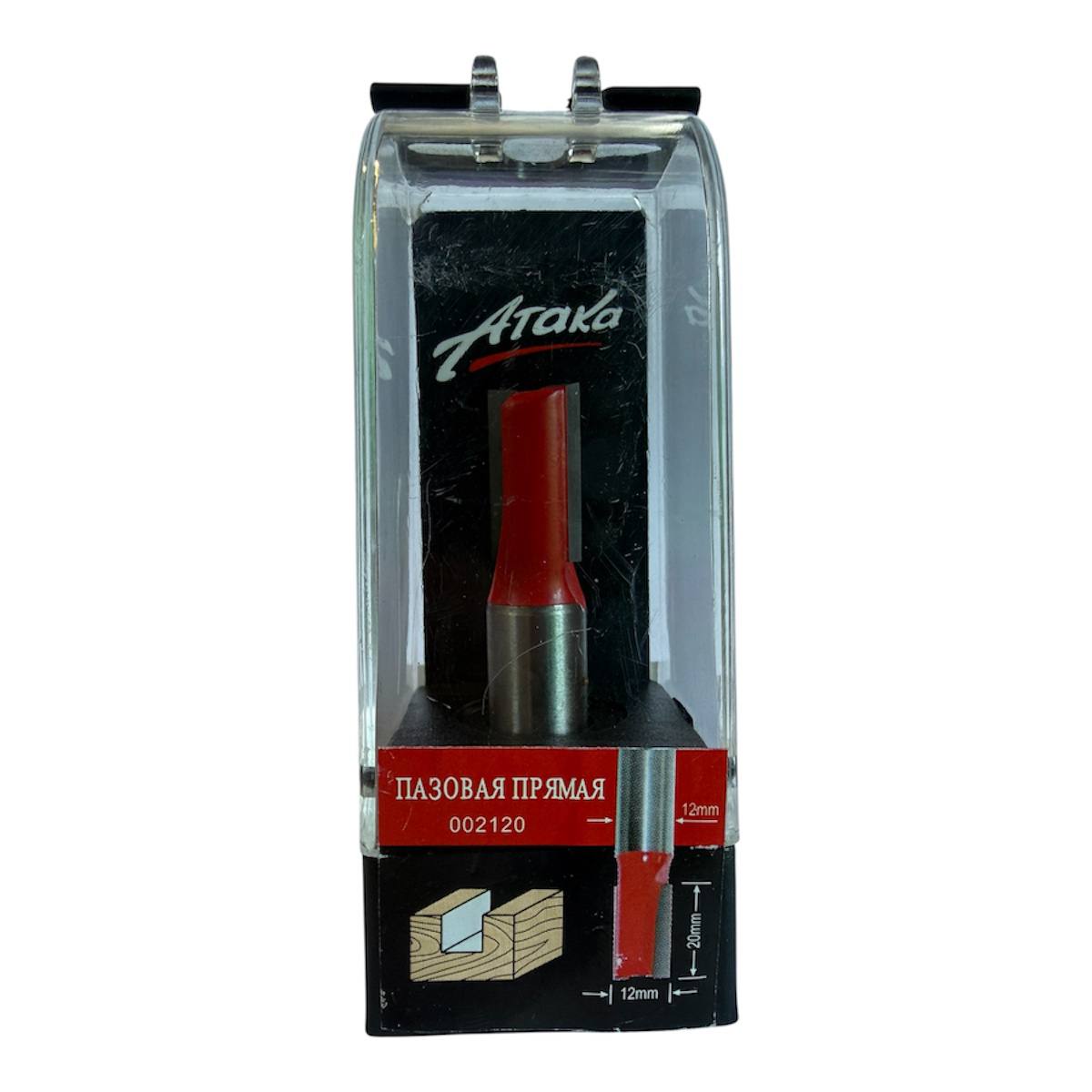 Ataka-002120 Фреза 12мм высота 20мм пальчиковая L62 d12 / 002120 Атака — изображение 1