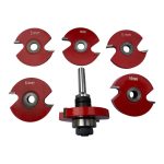 Набір фрез для поперечного пазу Атака / VM0701-8 6шт