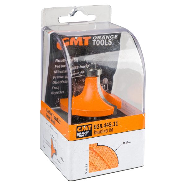 Фреза R16 Кромкова радіусна CMT D44.5 h22 L63.5 d8