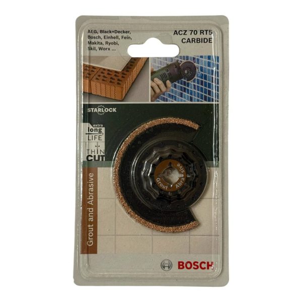 Півкругла насадка Starlock Bosch ACZ 70 RT5 Carbide для штроб та швів