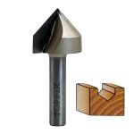 Фреза V-подібна 1004 D25 d8 h20.7 L56 90 градусів для гіпсокартону