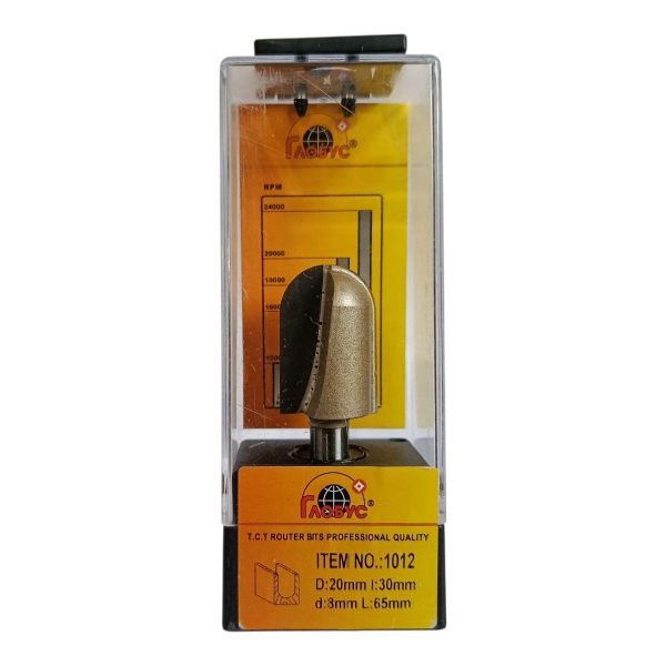 Фреза 1012 Globus 20мм h30 d8 L65 пазова галтельна