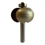 Фреза кінцева галтельна 1015 D38 h24 R12 d8 Глобус