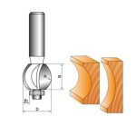 Фреза Глобус 1016 D21 h16 d8 кромкова галтельна