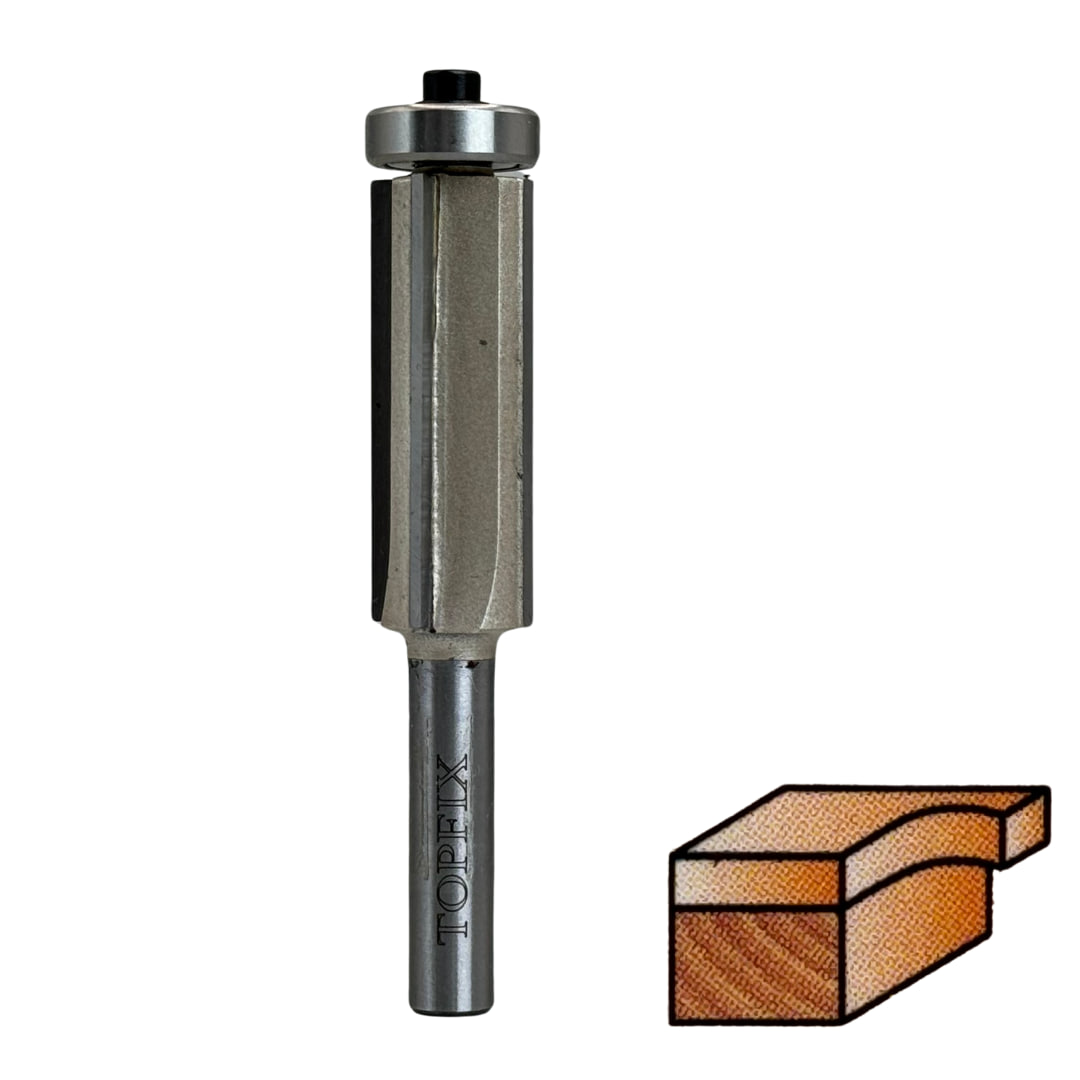 Freza-1020-z4-16x40 Фреза копірувальна 1020 D16 h40 z4 d8 з нижнім підшипником - Зображення 1