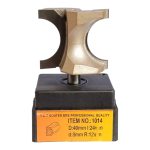 Напівстрижнева фреза 1014 D40 R12 d8 Глобус - Зображення 2