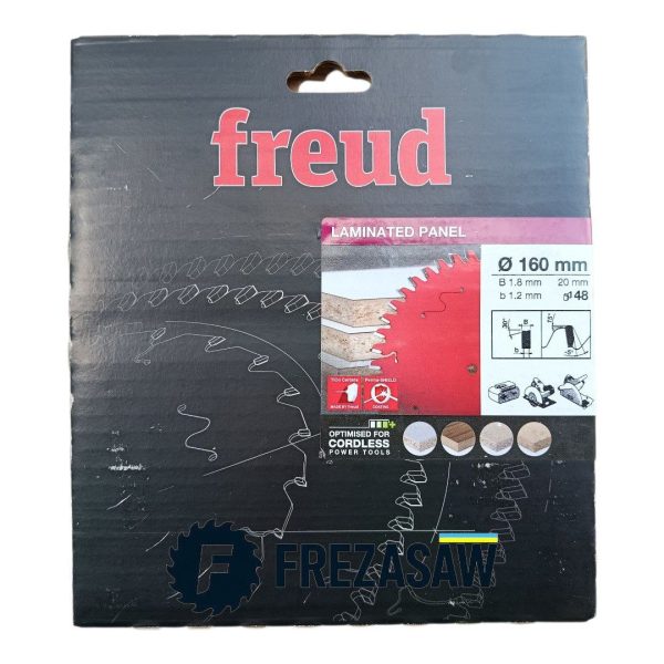 Пиляльний диск Freud 160 мм x20x1.8/1.2 48Z ATB -5° NEG Laminated