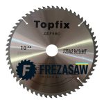 Пильний диск 250мм для чистого пропилу 32 посадка 60 зубів Topfix