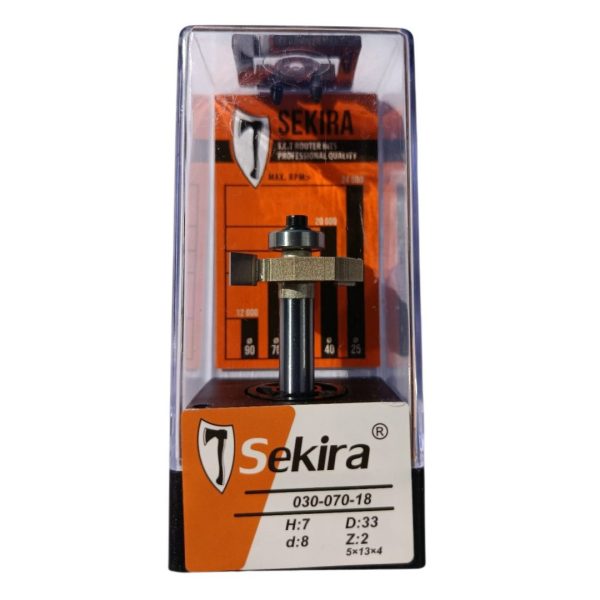 Фреза 7мм Sekira 1023 D33 h7 d8 для горизонтального пазування