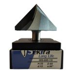 Конічна фреза 60мм під 90° d12 хв h33 L73 Sekira Industry 005-600-12i - Зображення 4