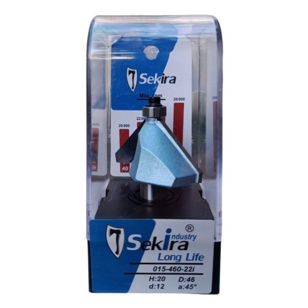Фреза під 45° для зняття фаски D46 h20 d12 Sekira Industry 015-460-22i